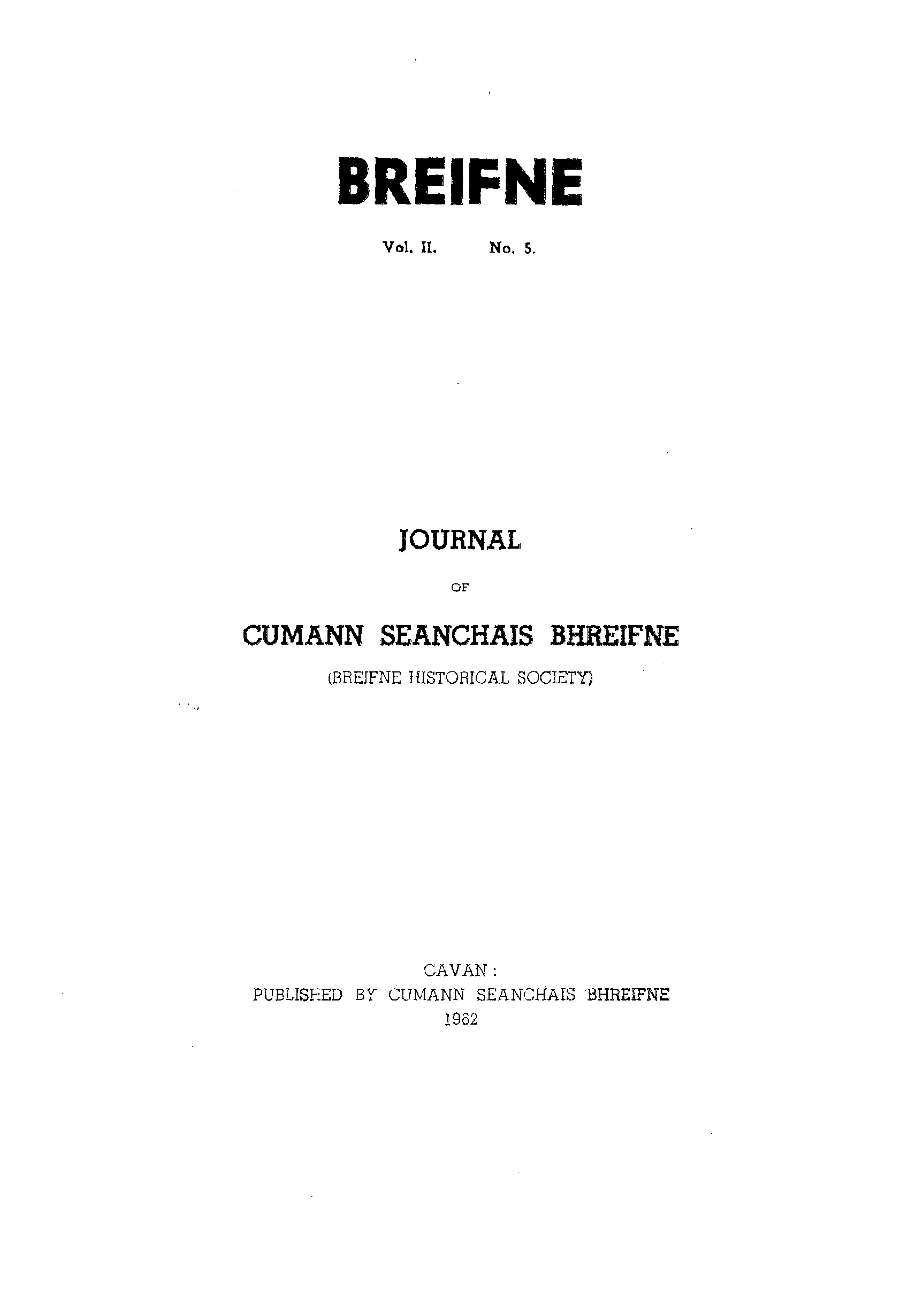 Breifne Journal 1962